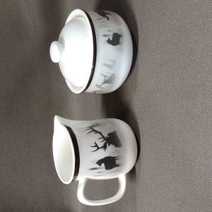 BIG SKY Lodge collection cream & sugar